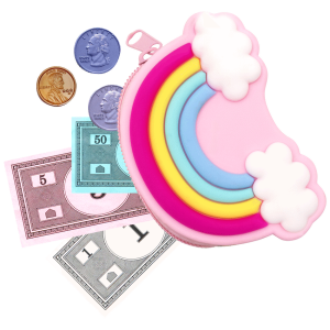 Quest Rainbow Silicone Purse - Pink