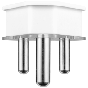 Ellies 16a Screw-on Plug Top - White