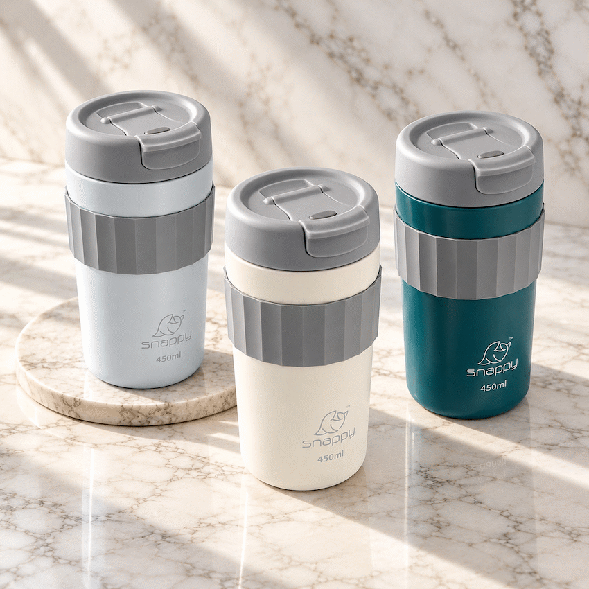 Snappy Grip Thermal Tumbler 450ml Cloud ( Order in Qty of 6)