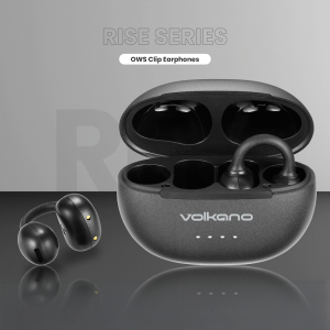 Volkano Rise Series OWS Clip Earphones - Black