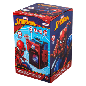 Marvel Spider-Man Galaxy LED Stars Karaoke Machine with Microphone