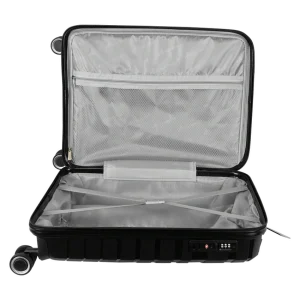 Travelwize Java PP 4-Wheel Spinner 55cm Luggage - Black