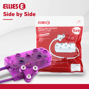 Ellies Side by Side Light Duty Extension Lead-5M - PR