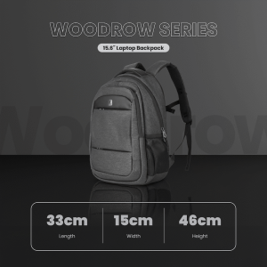 Volkano Woodrow 15.6" Laptop Backpack - Dark Grey